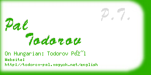 pal todorov business card